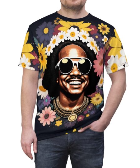Floral Retro Unisex Tee - Celebrate Life with a Smile!