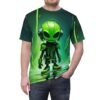 Alien Vibes Unisex T-Shirt with Vivid Green Design 8 Toasted Styles