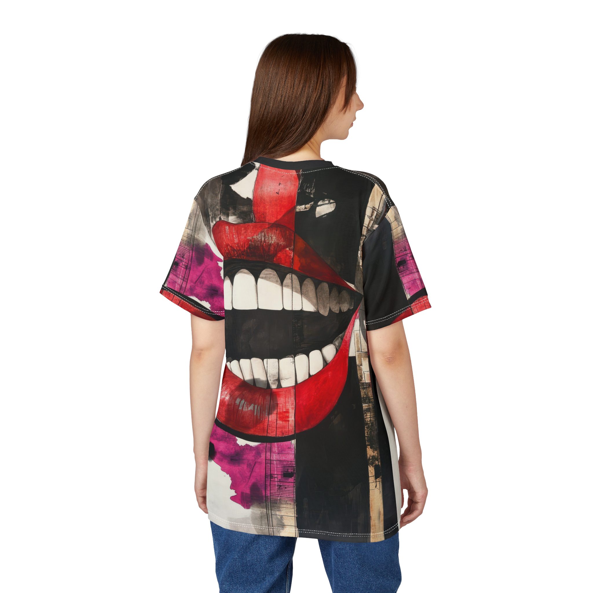 Bold Graphic Unisex Tee - Vibrant Lips Design 5 Toasted Styles