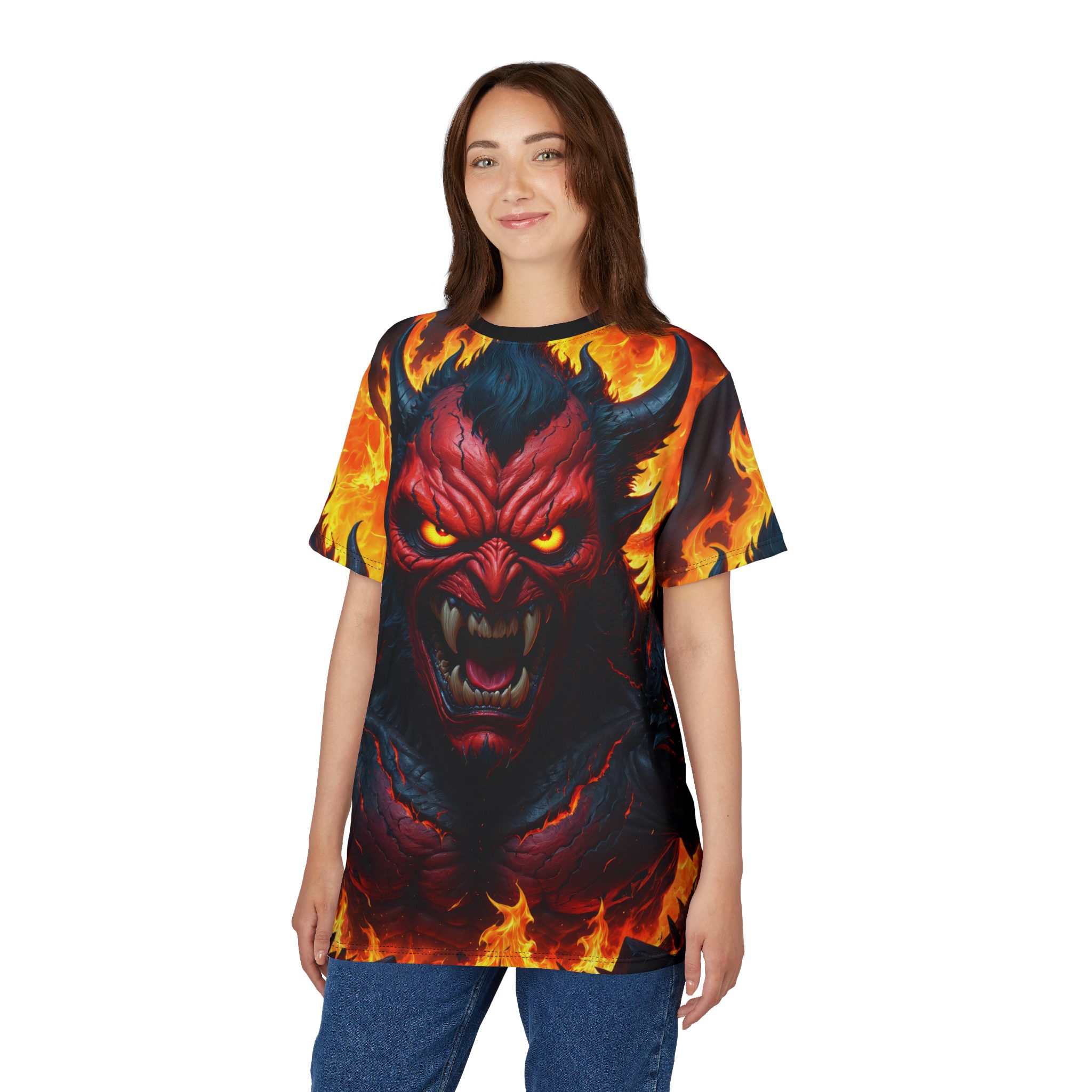 Fiery Demon Graphic T - Shirt 4 Toasted Styles