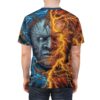 Fire And Ice Face Demon Tee - Perfect for Bold Fashion Lovers! 7 Toasted Styles