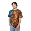 Fire And Ice Face Demon Tee - Perfect for Bold Fashion Lovers! 4 Toasted Styles