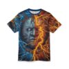 Fire And Ice Face Demon Tee - Perfect for Bold Fashion Lovers! 9 Toasted Styles