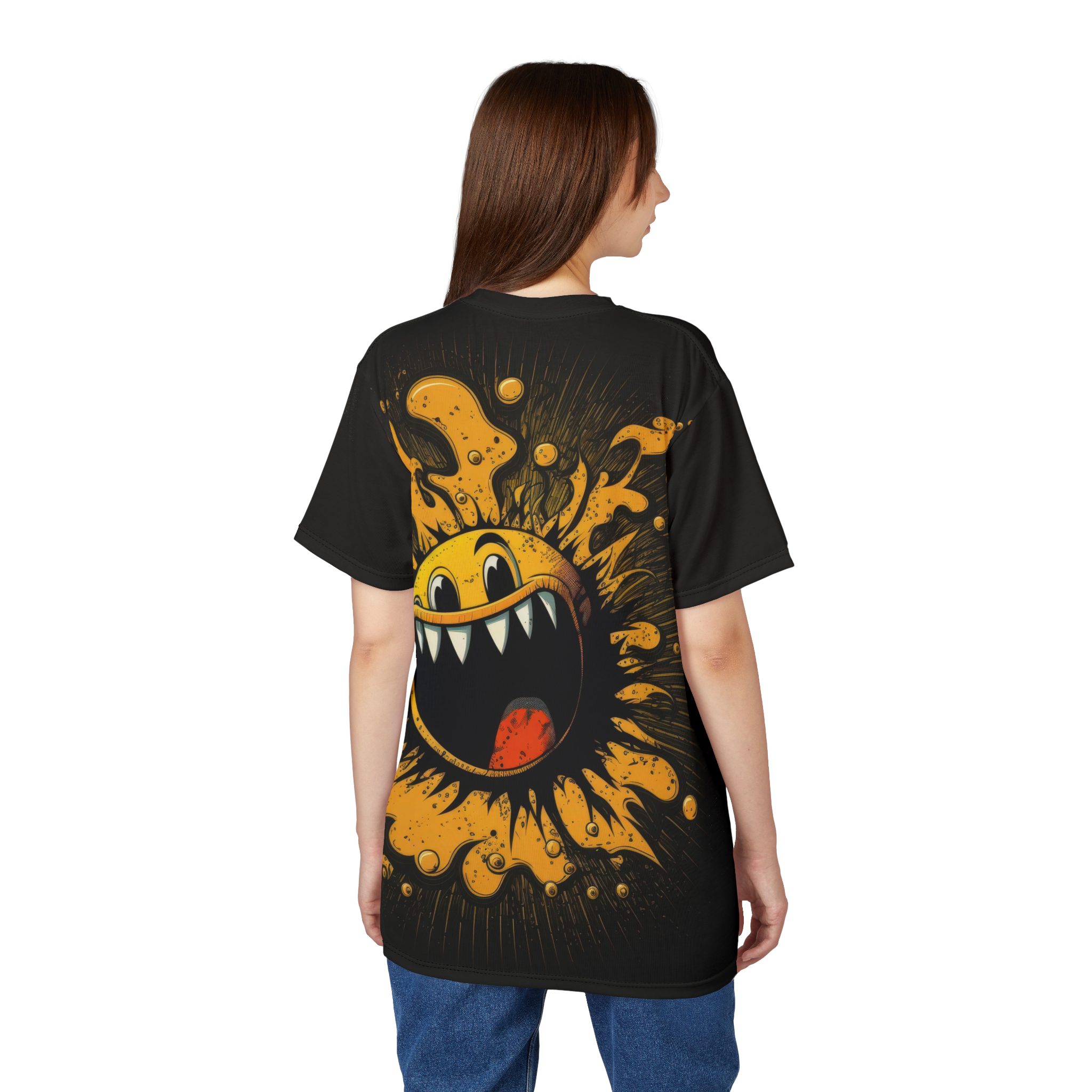 Fun Graphic Unisex Tee - Smiling Monster Design 4 Toasted Styles
