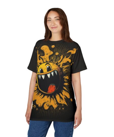 Fun Graphic Unisex Tee - Smiling Monster Design 9 Toasted Styles
