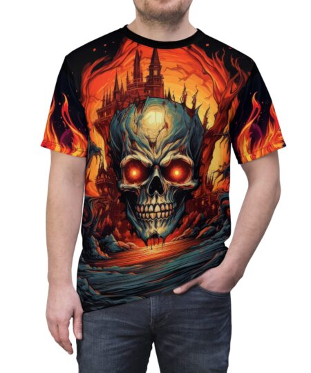 Gothic Skull Graphic Tee – Unisex T-Shirt for Halloween and Everyday Wear 9 Toasted Styles