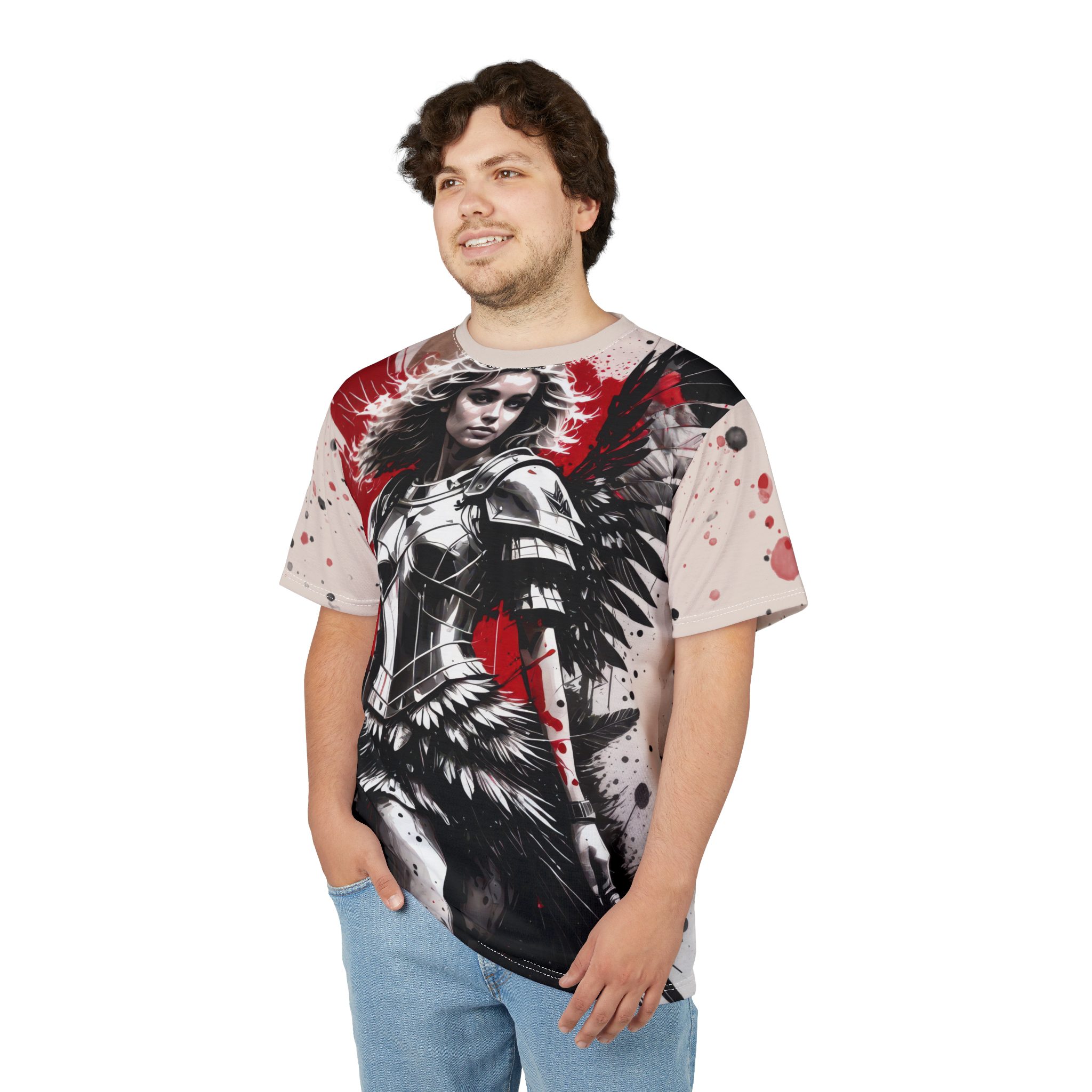 Heroic Warrior Unisex Tee - Bold Graphic Design for Comic Fans 4 Toasted Styles