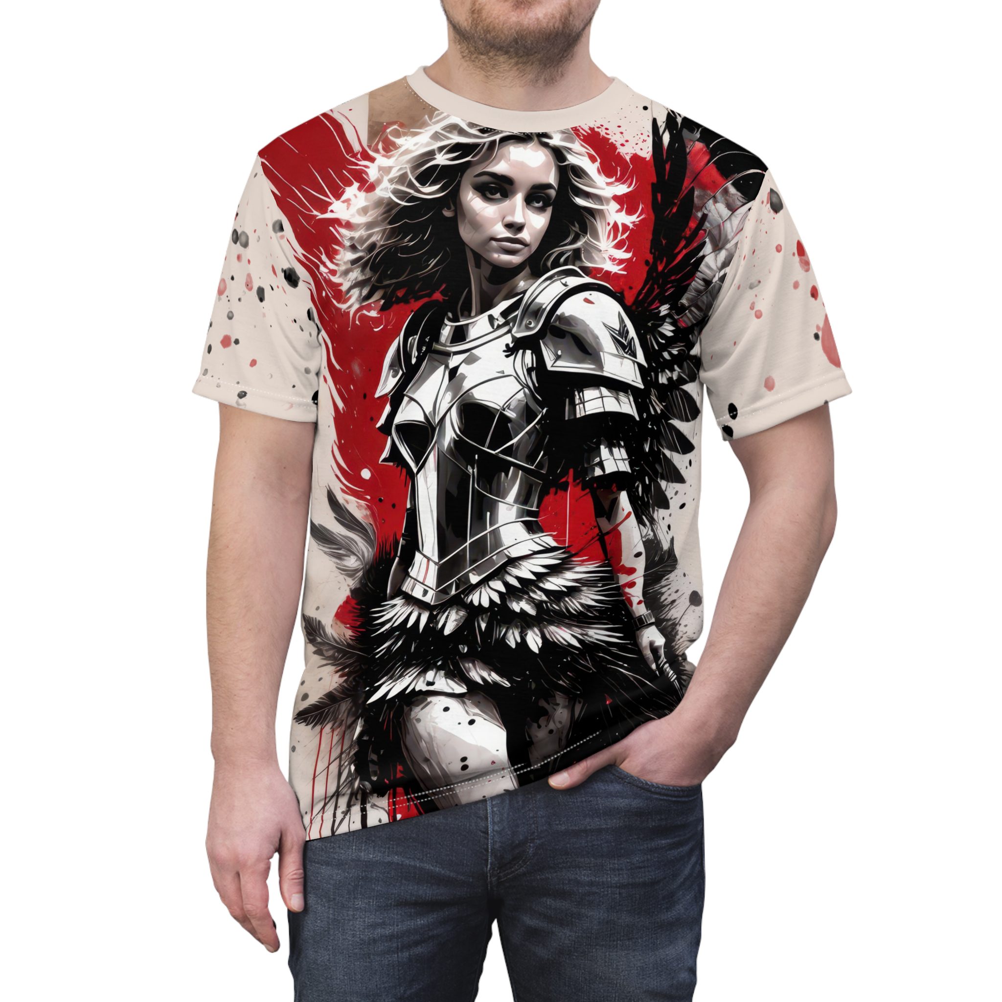 Heroic Warrior Unisex Tee - Bold Graphic Design for Comic Fans 9 Toasted Styles