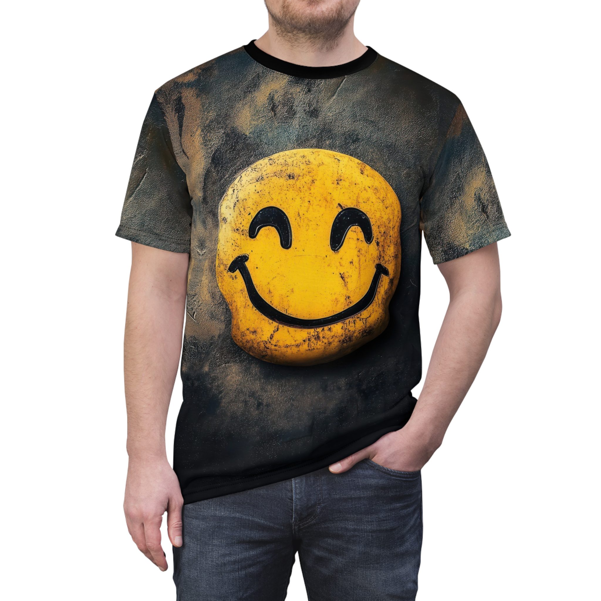 Smiley Face Unisex Tee - Fun & Casual Graphic T-Shirt 9 Toasted Styles