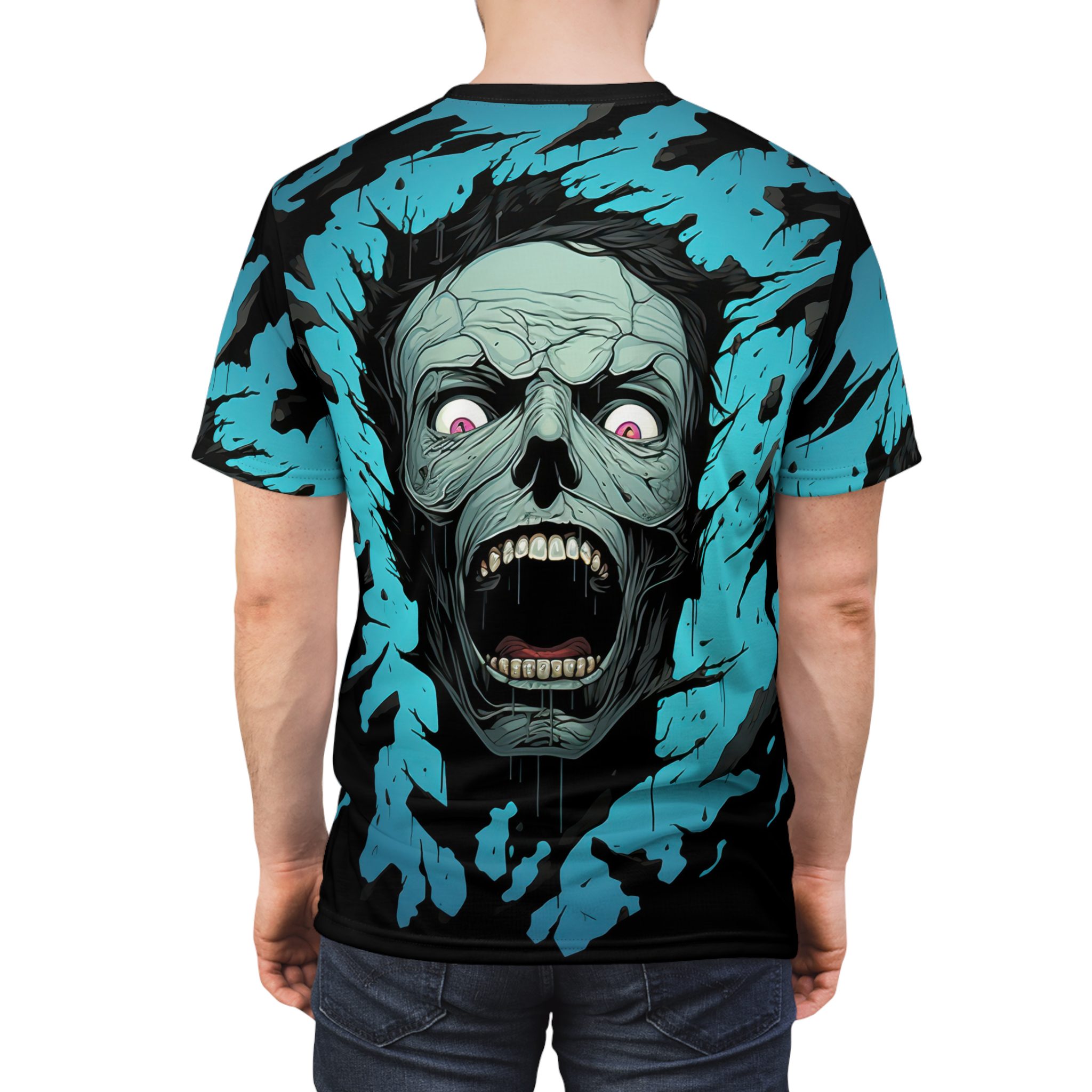 Unisex Graphic Tee - Jaw-Dropping Zombie Design 5 Toasted Styles
