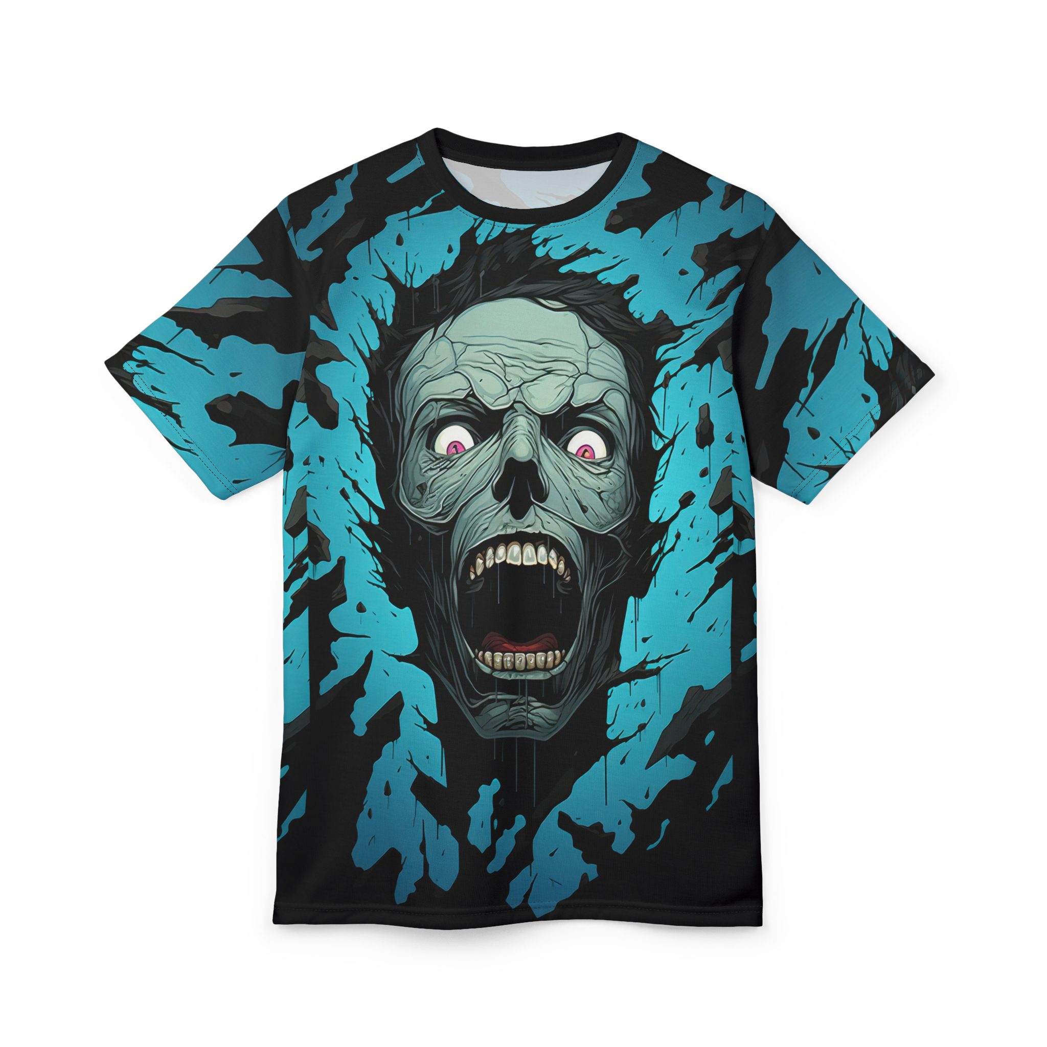 Unisex Graphic Tee - Jaw-Dropping Zombie Design 10 Toasted Styles