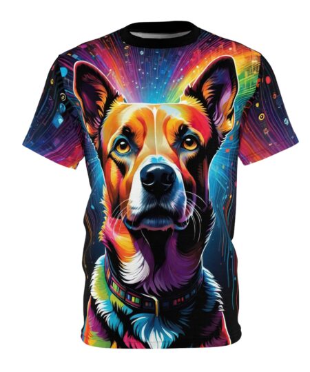 Vibrant Dog Art Unisex Tee - Colorful Canine Design for Pet Lovers 8 Toasted Styles
