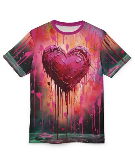 Vibrant Heart Art Unisex Tee - Perfect for Valentine's Day & Love Celebrations 2 Toasted Styles