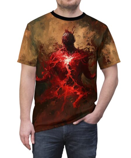 T-Shirt red blood demon summoning demons Unisex Tee