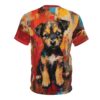 Colorful Dog Art Unisex All Over Print Tee - Perfect for Dog Lovers 9 Toasted Styles