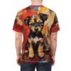 Colorful Dog Art Unisex All Over Print Tee - Perfect for Dog Lovers 2 Toasted Styles