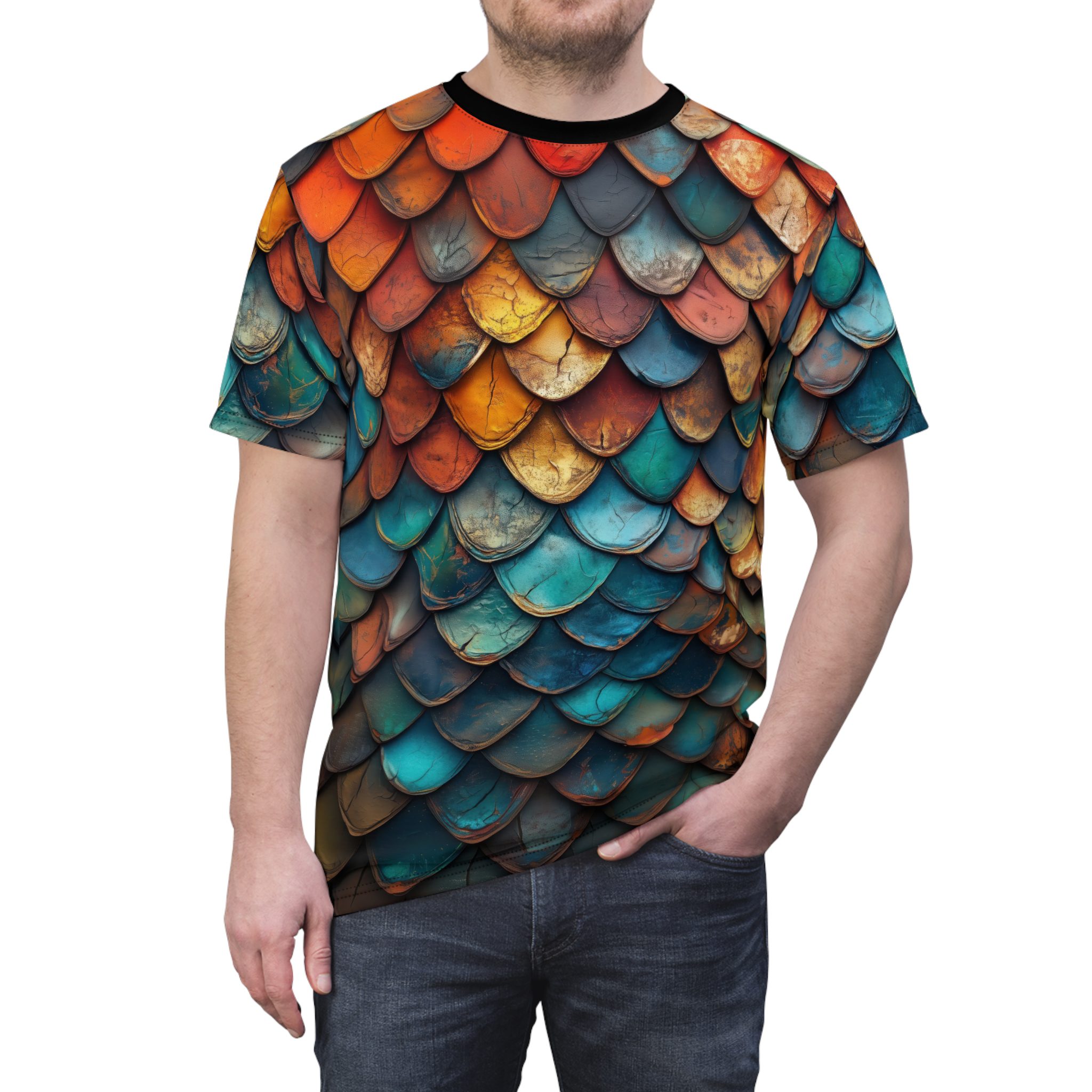 Colorful Dragon Scaled Unisex Tee