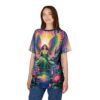Colorful Fairy In Garden Uni-Sex All Over Print Tee 6 Toasted Styles