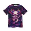 Colorful Fantasy Musician Unisex Tee - Vibrant Axolotl Design 4 Toasted Styles