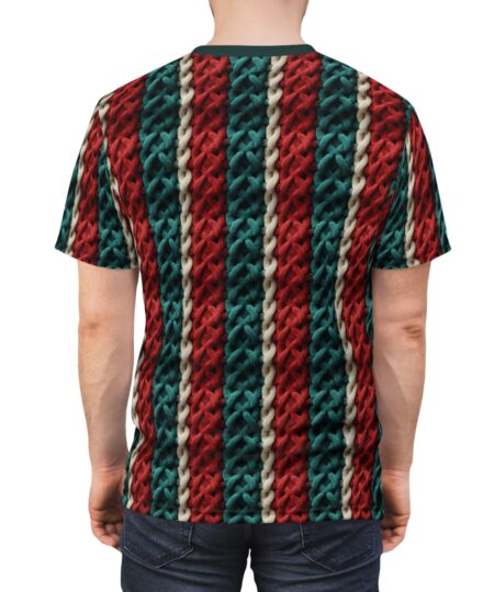 Cozy Christmas Knit Pattern Unisex Tee - Perfect for Winter Gatherings 2 Toasted Styles