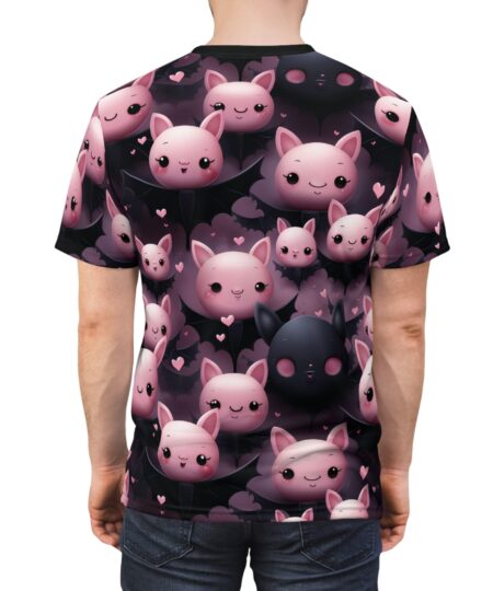 Cute Bat-Inspired Halloween Unisex All Over Print Tee for Animal Lovers 2 Toasted Styles