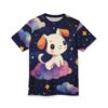 Cute Dog in the Stars Unisex All Over Print Tee - Adorable Pet Graphic T-Shirt for Animal Lovers 4 Toasted Styles