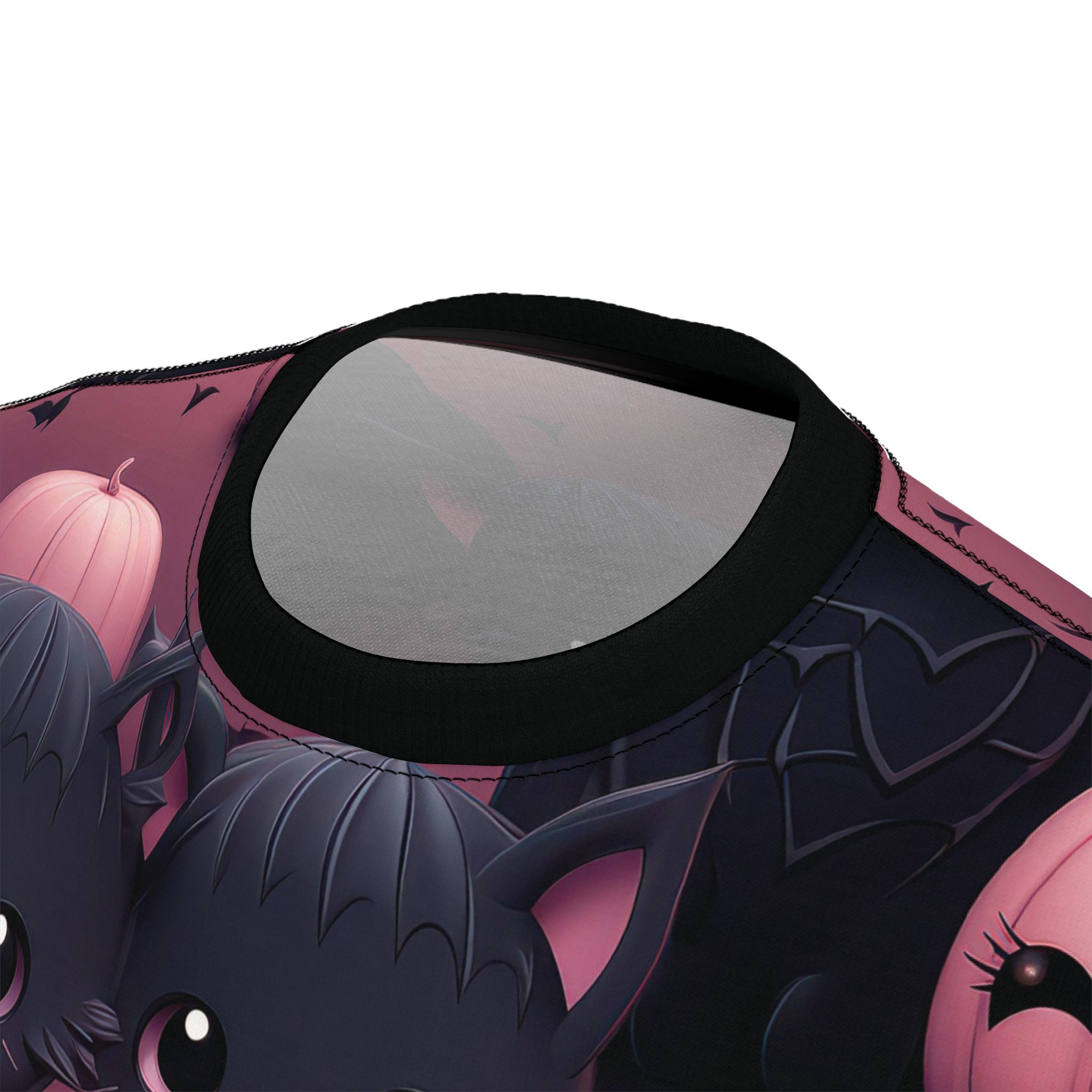 Cute Halloween Cat Tee - Unisex All Over Print T-Shirt with Adorable Kittens and Pumpkins Design 8 Toasted Styles