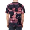 Cute Halloween Cat Tee - Unisex All Over Print T-Shirt with Adorable Kittens and Pumpkins Design 2 Toasted Styles