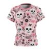 Floral Skull Women's All Over Print Tee - Stylish Day of the Dead Top 9 Toasted Styles