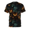 Halloween Pumpkins Unisex Tee - Spooky All Over Print  Design 3 Toasted Styles