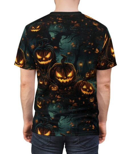 Halloween Pumpkins Unisex Tee - Spooky All Over Print  Design 2 Toasted Styles
