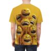 Happy Faces Unisex All Over Print - Fun Yellow Smiley Graphic T-Shirt 4 Toasted Styles