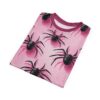 Spooky Pink Spider Unisex All Over Print Tee - Perfect for Halloween and Everyday Wear 9 Toasted Styles
