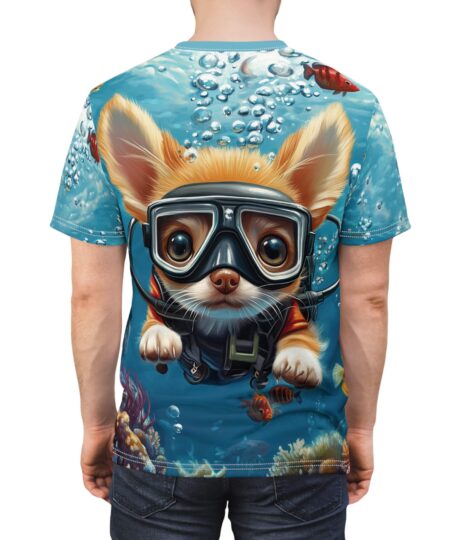 Underwater Adventure Dog Tee - Fun Unisex All Over Print T-Shirt for Pet Lovers 2 Toasted Styles