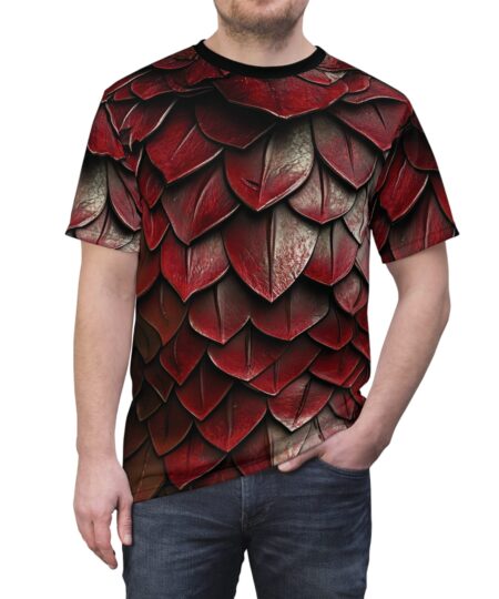 Unisex Dragon Scale All Over Print Tee – Bold Fantasy Inspired Design 10 Toasted Styles