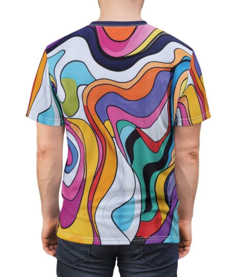 Vibrant Abstract Pattern Unisex Tee - Colorful All Over Print Shirt for Artsy Souls 2 Toasted Styles