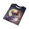Whimsical Owl & Mushrooms Unisex All Over Print Tee - Magical Nature Vibe 10 Toasted Styles