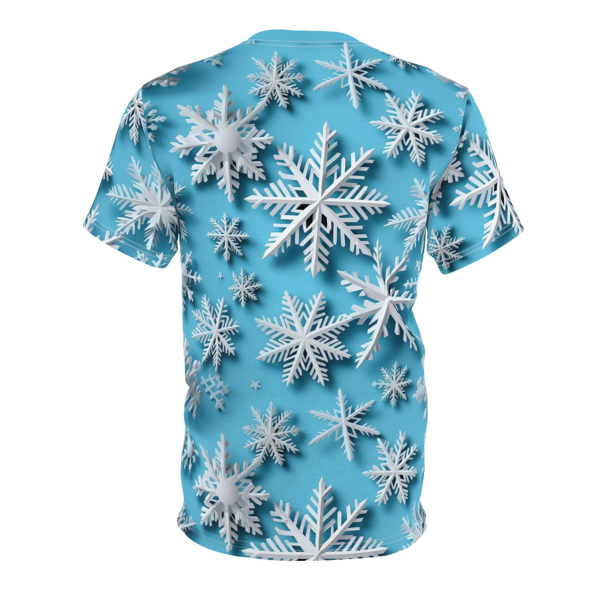 Winter Wonderland Unisex Tee - Snowflake All Over Print for Cozy Style 5 Toasted Styles