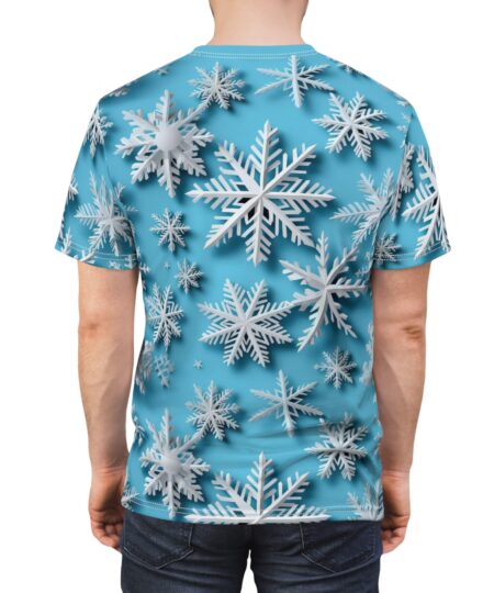 Winter Wonderland Unisex Tee - Snowflake All Over Print for Cozy Style 2 Toasted Styles
