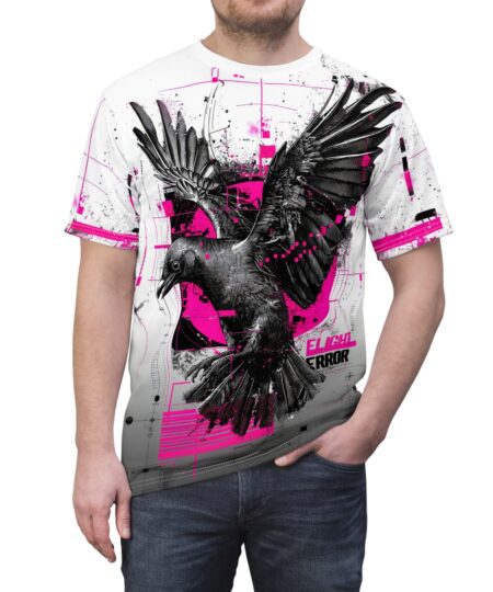 Bold Raven Graphic Unisex Tee - Flight Error Design