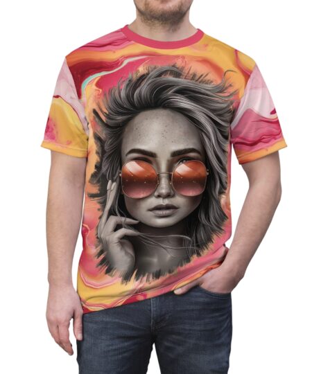 Colorful Woman Unisex All Over Print Tee