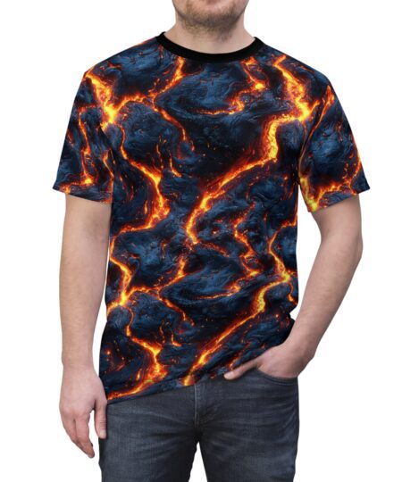 Lava Flow Unisex All Over Print Tee - Vibrant Graphic T-Shirt