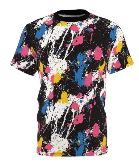 Colorful Splash Unisex Tee - Artistic All Over Print Pattern for Creative Souls 2 Toasted Styles