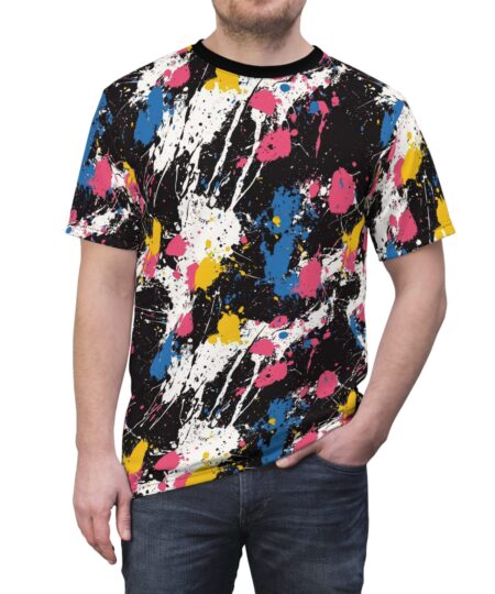 Colorful Splash Unisex Tee - Artistic All Over Print Pattern for Creative Souls 10 Toasted Styles
