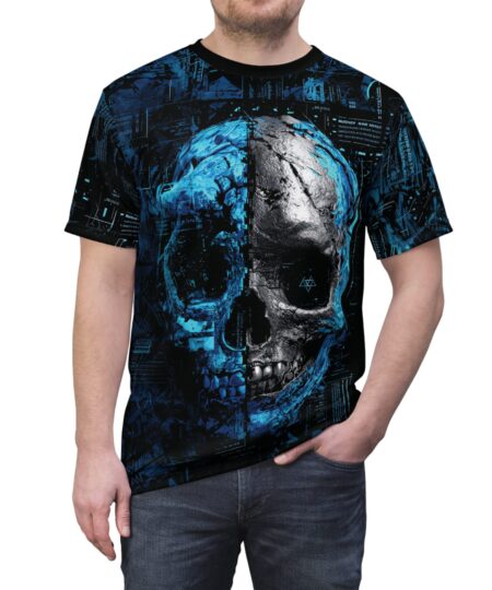 Gothic Skull Graphic Tee - Unisex All Over Print T-Shirt for Horror Enthusiasts 9 Toasted Styles
