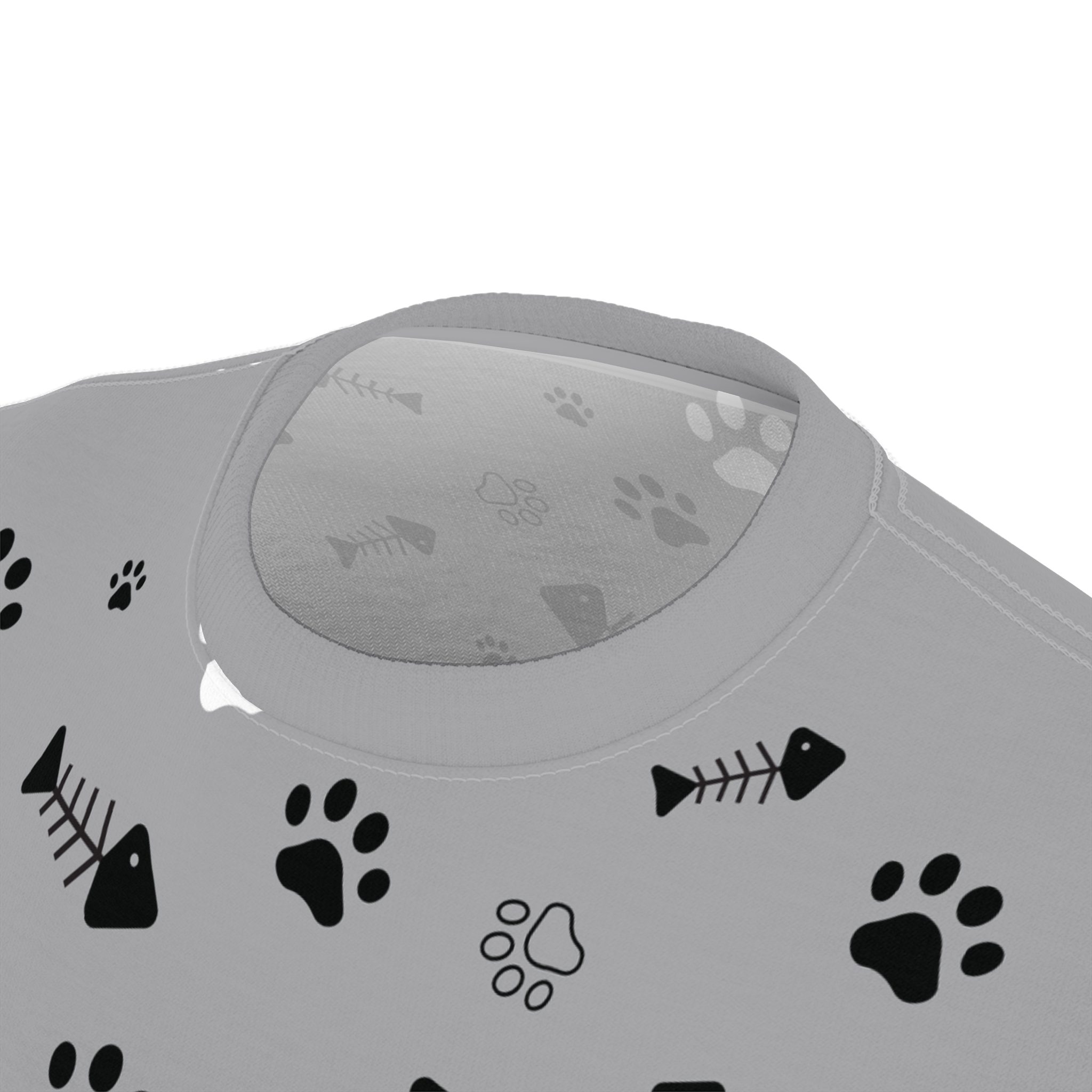 Pet Lover's Unisex All Over Print Tee - Playful Paw Print Design - Image 11