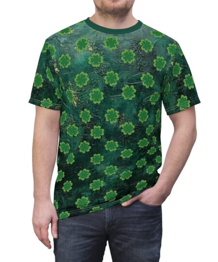 St. Patrick's Day Unisex Tee - Green Clover Design 1 Toasted Styles