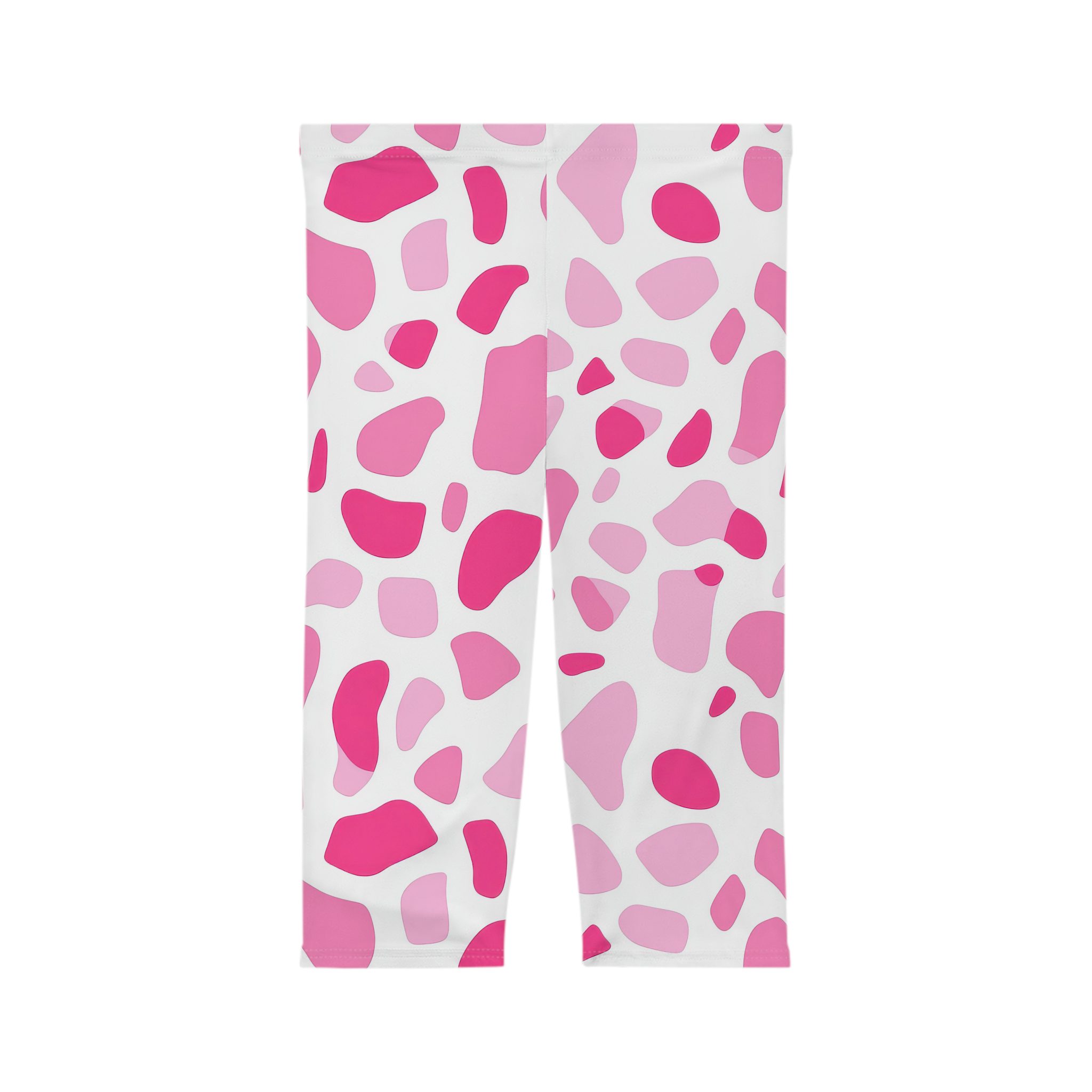 Trendy Pink Pattern Women’s Capri Leggings - Stylish Activewear for Everyday Wear 10 Toasted Styles