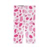 Trendy Pink Pattern Women’s Capri Leggings - Stylish Activewear for Everyday Wear 9 Toasted Styles
