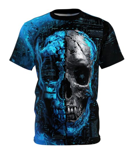Unisex Graphic Skull Tee – Edgy & Stylish All Over Print Streetwear 2 Toasted Styles